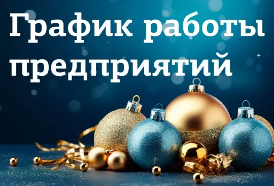 График работы предприятий в Новогодние праздничные дни